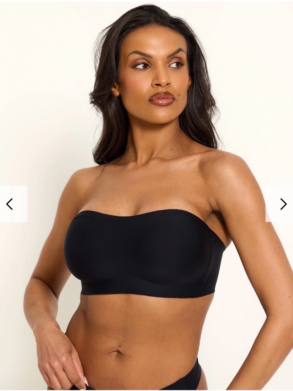 Celeste D'or Curve INVISIBLE STRAPLESS PUSH UP BRA - Black